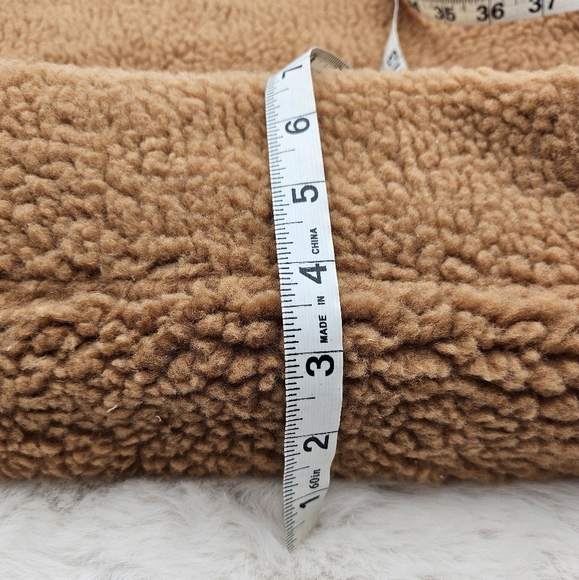 PINK Plush‎ Fleece Sherpa Brown TOTE BAG Snap Closure Victoria secrets bag purse - Picture 12 of 12